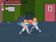 Lewd City Girls [Hentai pixel game] mixed sex facial blowjob while face siting 5/16