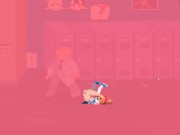 Lewd City Girls [Hentai pixel game] mixed sex facial blowjob while face siting 7/16