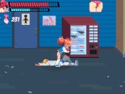 Lewd City Girls [Hentai pixel game] mixed sex facial blowjob while face siting 9/16