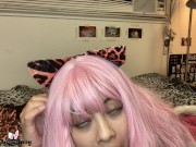 Asian Strip Tease And Changing Into My New Christmas Present Cheetah Outfit Lingerie MyAsianBunny 12/16