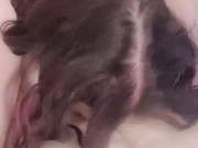 Got so turned on sucking my plastic cock I came 1/16