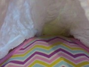 Pee in panties under a diaper. Abdl 13/16