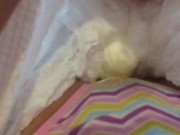 Pee in panties under a diaper. Abdl 7/16