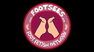 Barefoot footjob by ToeGirl - Bare feet stroking hard cock