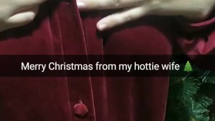 Happy new year from cheating hottie thicc mrs. Сlaus! [Cuckold snapchat]