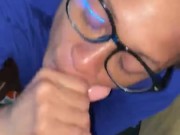 Sucking his dick while he cooks dinner 16/16