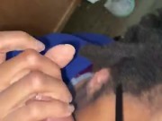 Sucking his dick while he cooks dinner 4/16