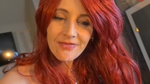POV - Wet mouth after blowjob - Miss19red 