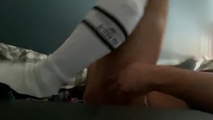 Slut edges for hours and makes underwear very wet
