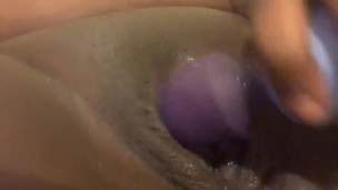 Short video of me cumming while filling both holes