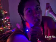Новогодний минет от первого лица и проглатывание спермы - Screenshot 15 of 16 - Amateur Blowjob