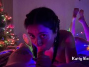 Новогодний минет от первого лица и проглатывание спермы - Screenshot 3 of 16 - Pov Blowjob