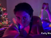 Новогодний минет от первого лица и проглатывание спермы - Screenshot 5 of 16 - Amateur Blowjob