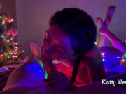 Новогодний минет от первого лица и проглатывание спермы - Screenshot 9 of 16 - New Year