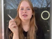 Young Smoker Big Tits 8/16