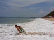 Sandy ASS n BUT PLUG Adventure at Public Beach 16/16