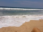 Sandy ASS n BUT PLUG Adventure at Public Beach 6/16