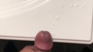 Stroking bbc and cumming hard and a lot