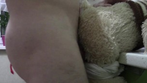 Guy Fucks A Teddy Bear/ Moaning And Cumming/ Cum Compilation/ Male Orgasms