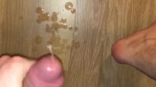 Cumming on the floor