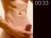 巨根　マッチョ　立ち　射精　カウントダウン　countdown cumshot - Screenshot 13 of 16 - Cumshot