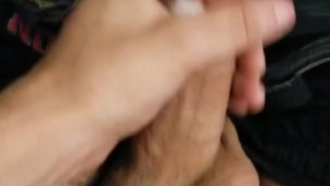 Solo male edges to eruption