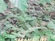 BIG ASS WIFE doggy in JUNGLE  Risky OUTDOOR  3/16