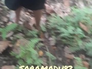 BIG ASS WIFE doggy in JUNGLE  Risky OUTDOOR  7/16