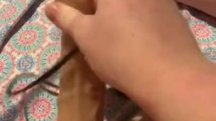 Whoops this teen slut made a mess 