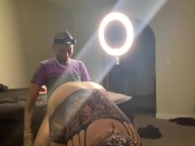 Ebony Strap on compilation (short)  7/16