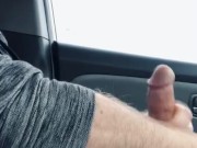 Almost caught before huge cum explosion/was hoping a nice gal would help me in this busy lot 