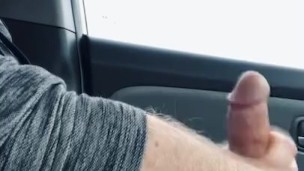 Almost caught before huge cum explosion/was hoping a nice gal would help me in this busy lot 