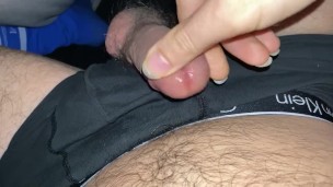 Slut edges for 2 days under the sheets, leaking pre cum