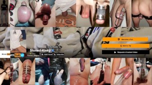 SK Pissing in ballwarmer above toilet