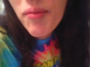 PinkMoonLust Pees On her Tampon String Peeing Urine Piss Fetish Hairy Girl Sits on Dirty Toilet 12/16