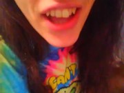 PinkMoonLust Pees On her Tampon String Peeing Urine Piss Fetish Hairy Girl Sits on Dirty Toilet 13/16