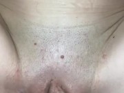 ***She cum twice*** while I rub chastity cage on her clit! MOANING ORGASM!!! CLOSE UP 6/16