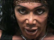 Big Breasted FBB Performs Pec Deck Muscle Explosion in Gym 5/16