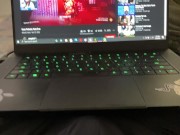 Watching simp tube on the net.