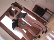 Beautiful Brunette lesbians Dani Daniels & Eufrat Eat Groomed Pussy! 4/16