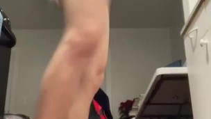 Naked stretching routine
