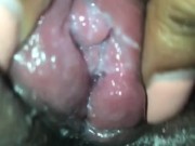 Extreme close up of real virgin wet creamy pussy  8/16