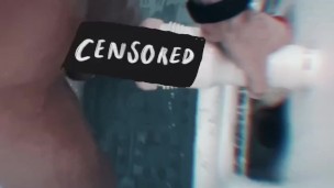 Censored Masterbation w/Fleshlight In Shower