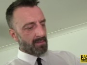 Bound milf ass spanked and rides cock 1/16