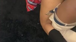 Estudante muçulmana e colega de classe fodem durante sessão de estudo 