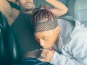 MY  STEPSISTER SUCKED MY DICK IN OUR stepmoms CAR