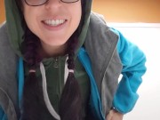 Pissing at a gas station for Javier 14/16