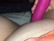 Teen Virgin Plays with Vibrating Dildo 15/16