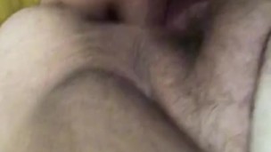 fat hairy pussy pounded by dildo