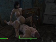 Pregnant woman has sex with the whole population | Porno Game 3d 14/16